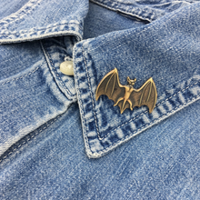Load image into Gallery viewer, Brass Bat Brooch