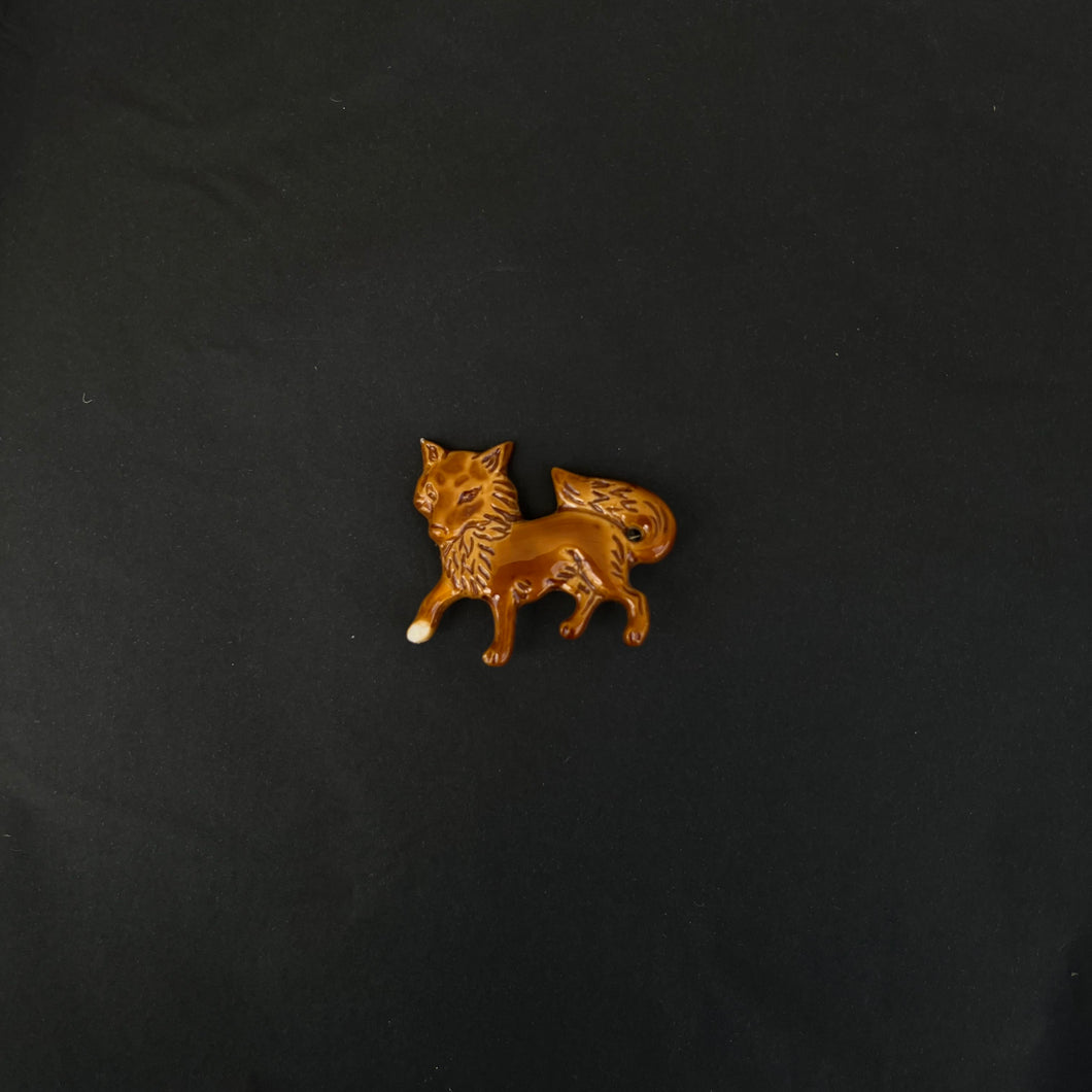 Fox brooch